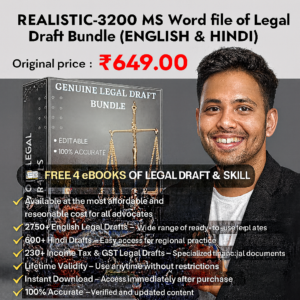 3200 MS Word file of Legal Draft Bundle (ENGLISH & HINDI)