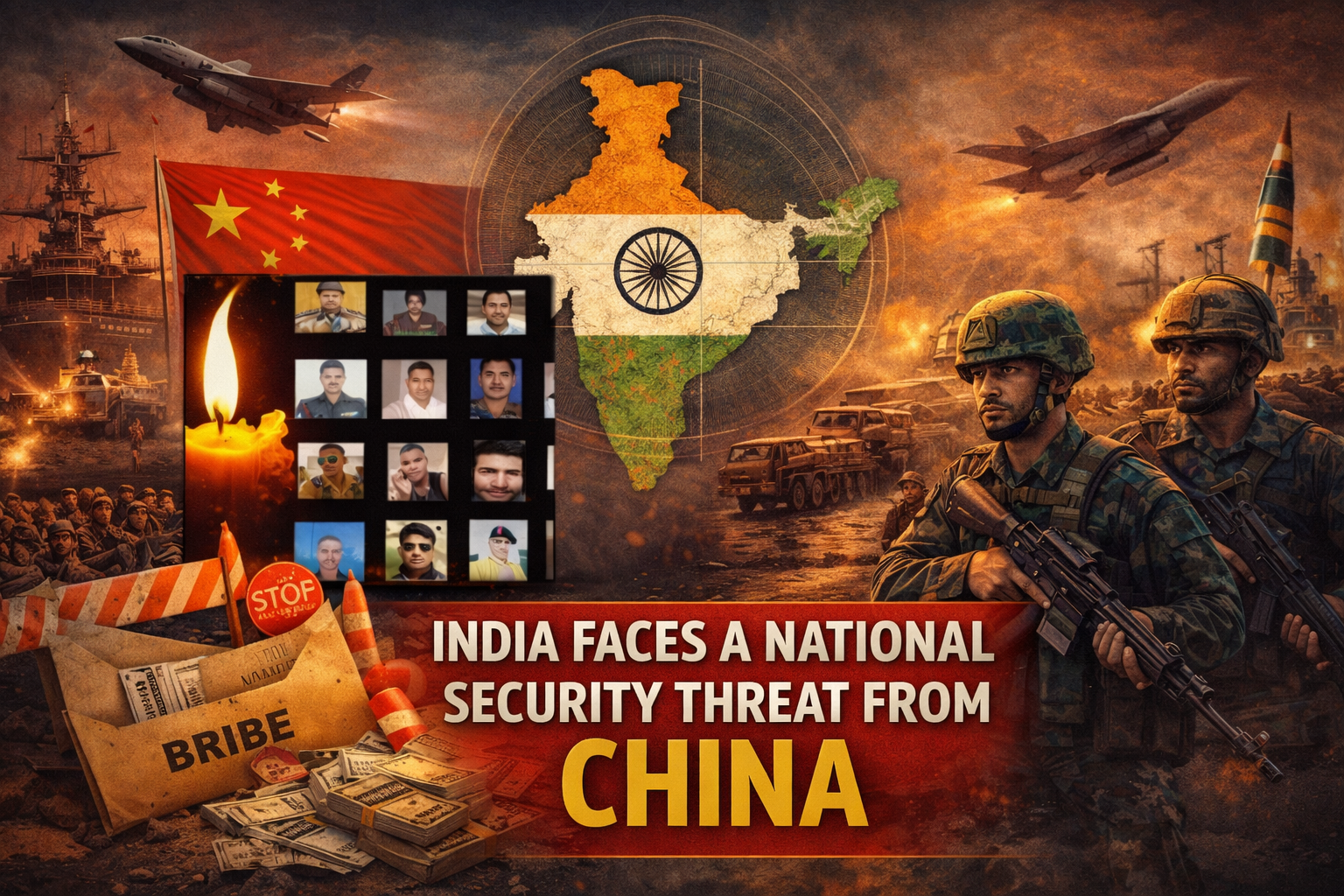 India faces a national security threat from China.