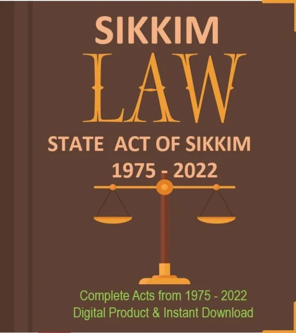 State Acts of Sikkim showing year-wise state laws from 1975 to 2022 in a legal information graphic
