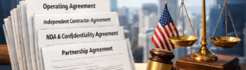 Comprehensive legal draft bundle for U.S. LLCs and startups featuring attorney-drafted business contracts and compliance documents