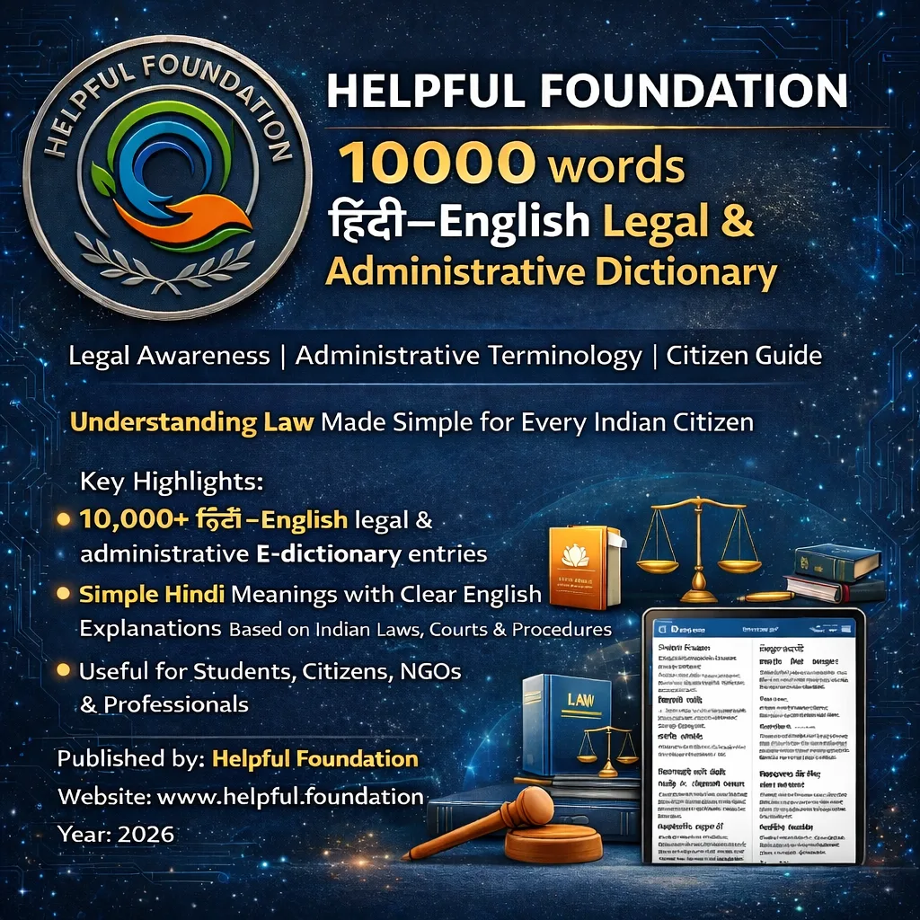 Hindi English Legal Dictionary 10000 Word Judicial and Administrative eBook cover