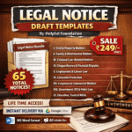 Legal Notice Bundle – 65 Drafts is a professionally curated collection of ready-to-use legal notice