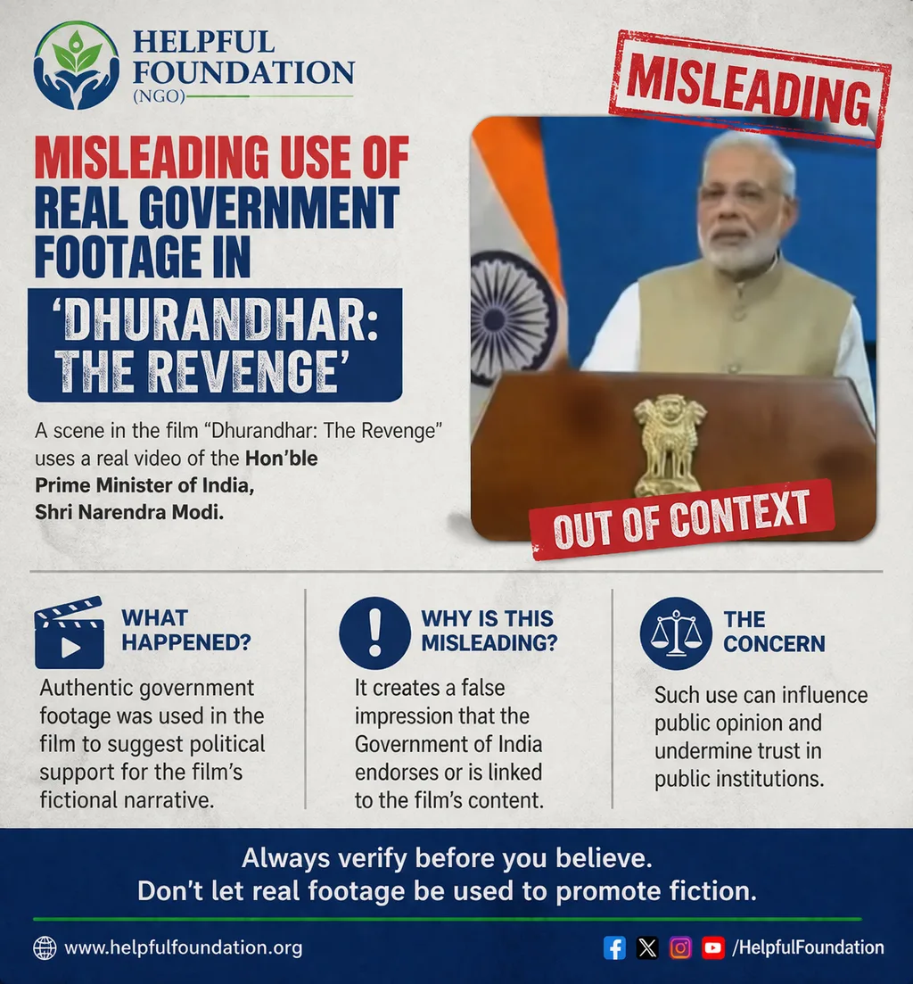 Misleading Use of Real Government Footage in “Dhurandhar: The Revenge”