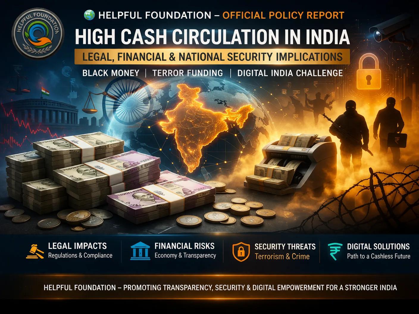 High Cash Circulation in India: Legal, Financial & National Security Implications