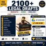 2100+ Legal Drafts Bundle in Hindi Marathi and English with free Google Drive access for advocates law students and legal consultants