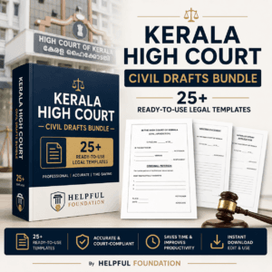 Kerala High Court Civil Drafts Bundle – 25+ Ready-to-Use Legal Templates