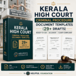 Kerala High Court Criminal Procedure Document Templates Bundle - 29+ Professional Legal Drafts for Advocates including Criminal Appeals, Bail Applications, Quashing Petitions, Transfer Petitions, and Sessions Case Formats - B.N.S.S. 2023 Compliant