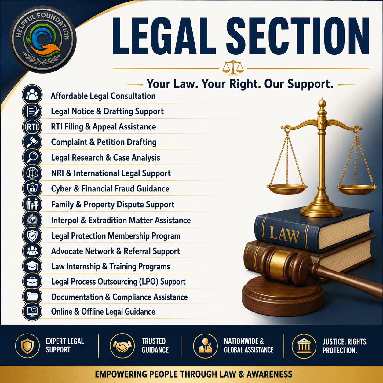 Helpful Foundation Legal Section Services Overview