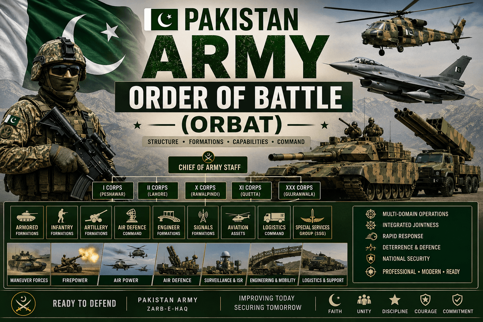 Pakistan Army – Order of Battle (ORBAT)