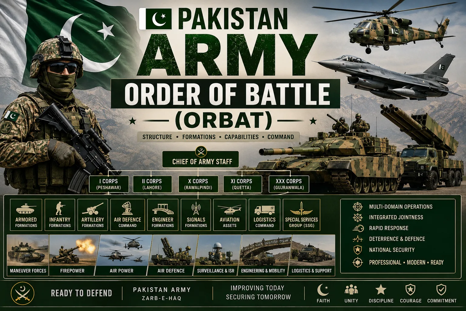 Pakistan Army – Order of Battle (ORBAT)