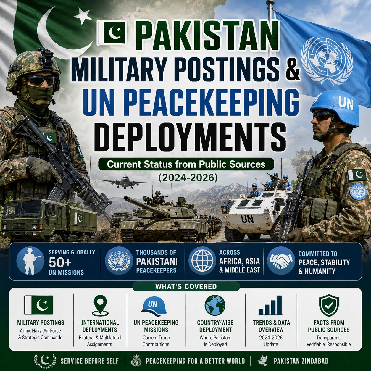 Pakistan Military Postings & UN Peacekeeping Deployments (2024–2026)