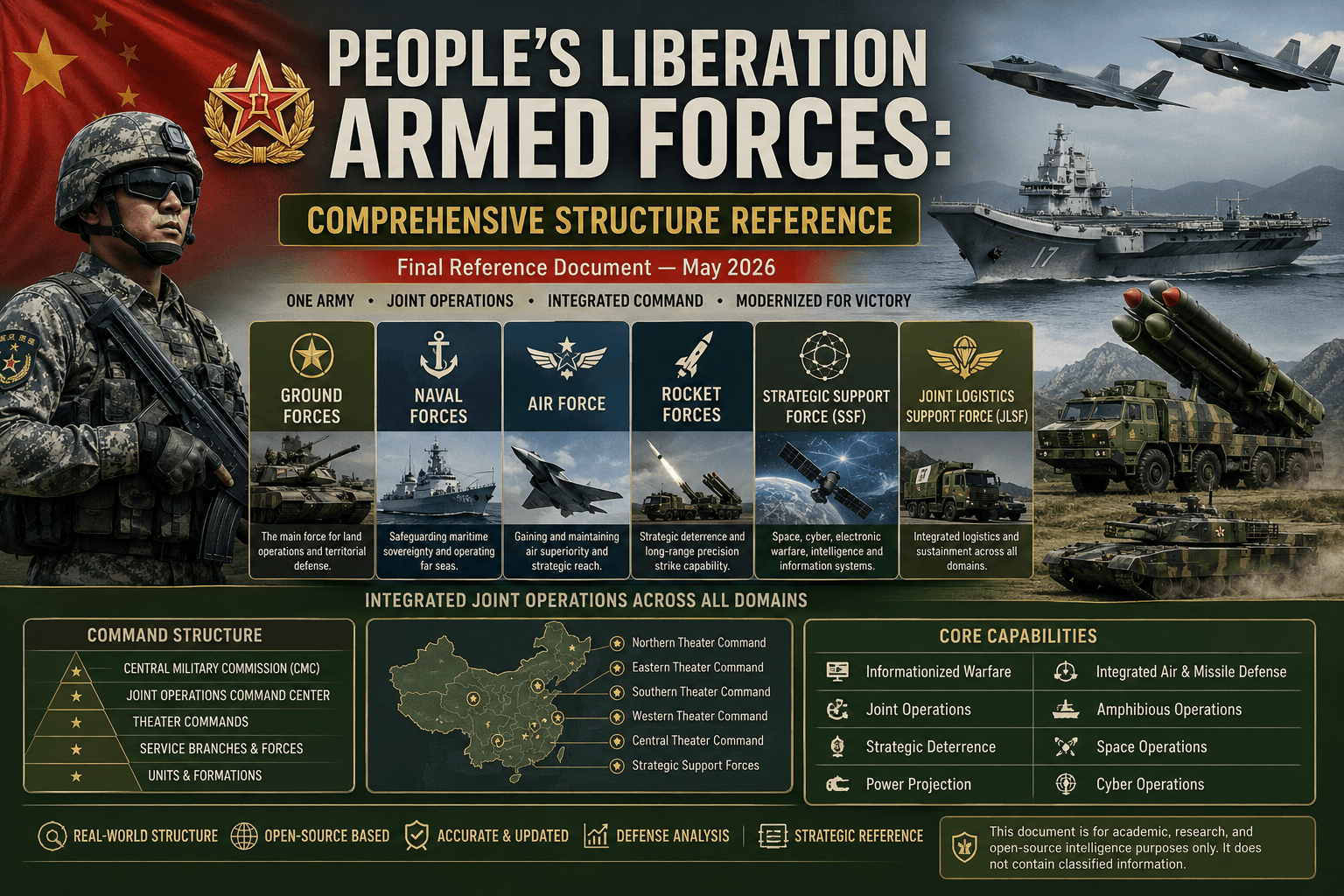 PLA People’s liberation armed forces structure