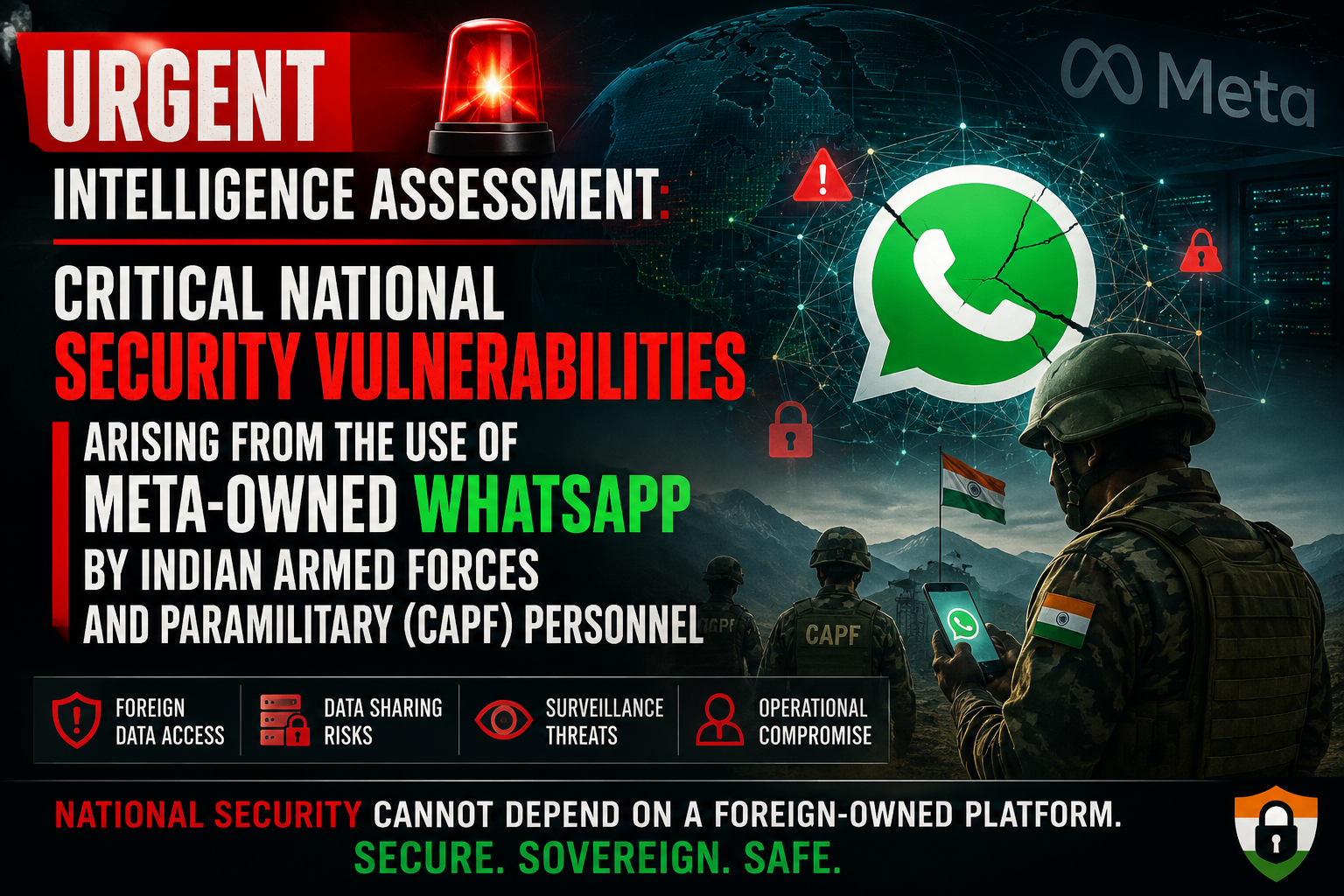 THE DIGITAL PERIMETER: Assessing the National Security Risks of Commercial Messaging Platforms (WhatsApp) within the Indian Armed Forces and Paramilitary Organizations